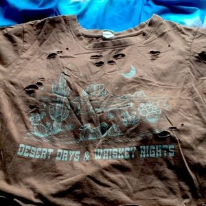 Womens cropped shirt size XL